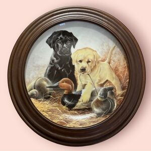 Vintage A Perfect Set of Labradors Lynn Kaatz 1988 Plate